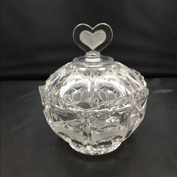 Price Creation Dining Vtg Crystal Candy Dish With Lid Poshmark